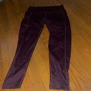 Maroon Aerie leggings